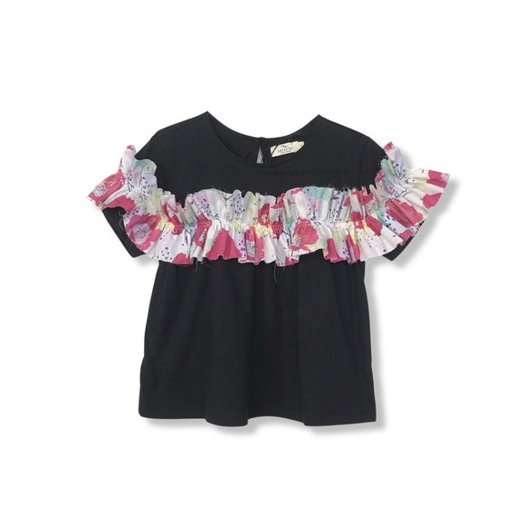 Floral Ruffled Top/ Mixed