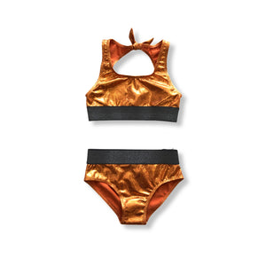 Metallic Bikini Set / Orange