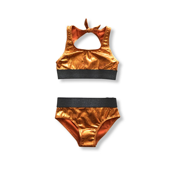 Metallic Bikini Set / Orange