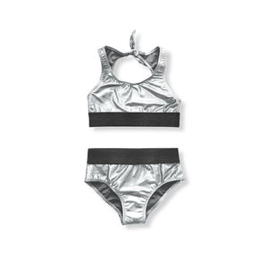 Metallic Bikini   Silver