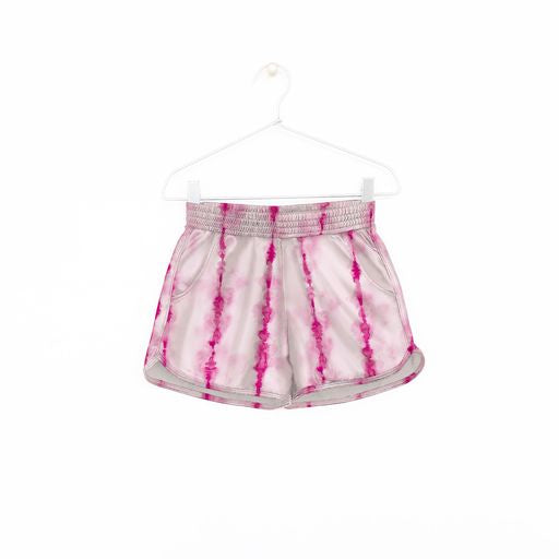 TIE DYE stretch shorts Pink