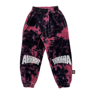 AHHHH! Tie Dye Jogging Pants / Maroon