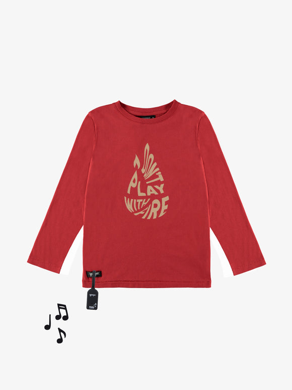 Fire Sound Tee  Red