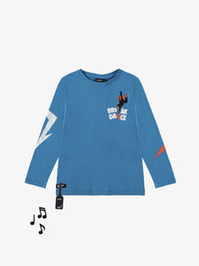 Break Dance Sound Tee Blue