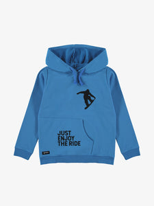 Snowboarder Big Hoodie  blue