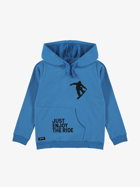 Snowboarder Big Hoodie  blue