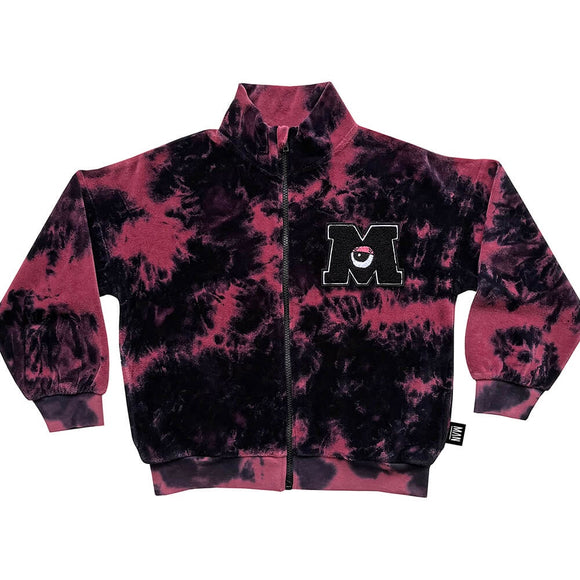 MONSTER Tie Dye Zip Jacket / Maroon