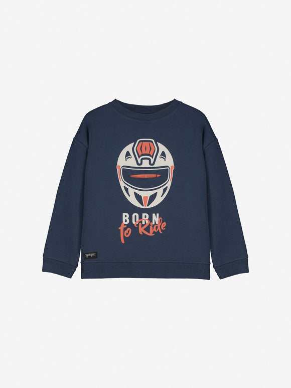 Rider Pocket Wide Sweat / Navy