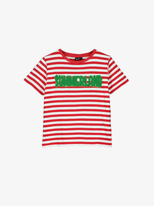 SUMMERLAND STRIPED TEE  RED STRIPES