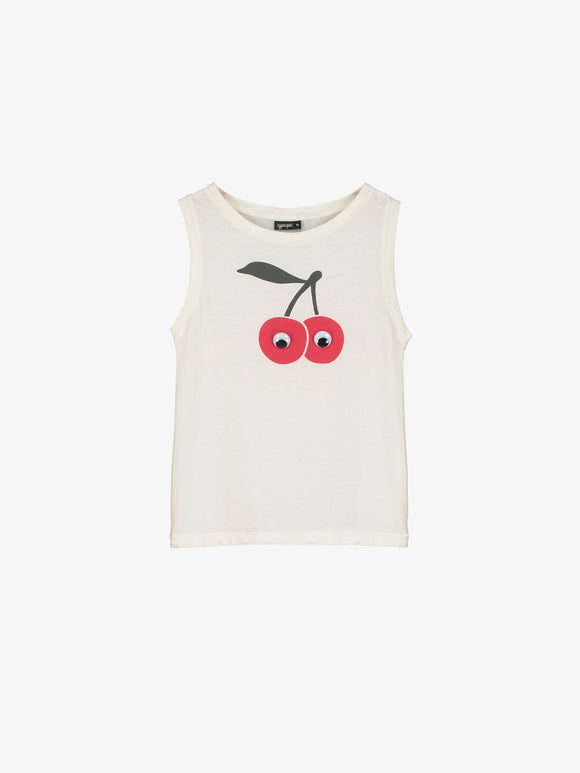 CHERRY EYES VEST TEE CRU