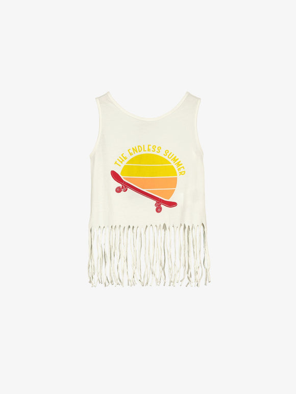 SKATE FRINGED TOP  CRU