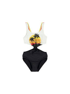 SUNSET PALMS TRIKINI   MULTICOLOR