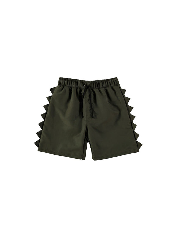 ANIMAL SPINES SWIM SHORT   OLIVE