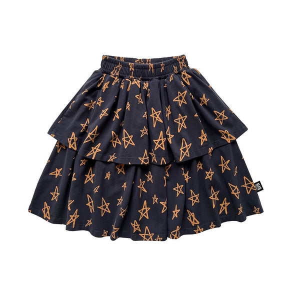 STAR Layered Skirt / Dark Blue