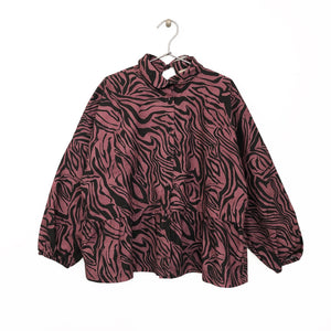 ANIMAL PRINT SHIRT - pink