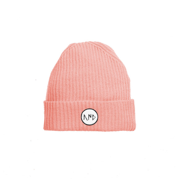 Knitted Beanie / Peach