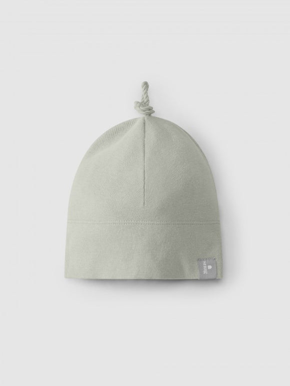 Beanie with knot / Mint Blu