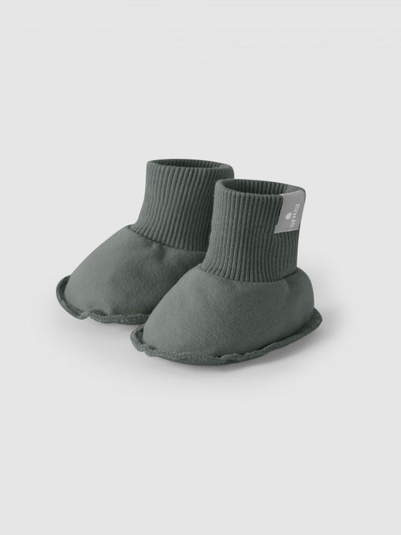 Booties in Carded Plush / Petrol blu