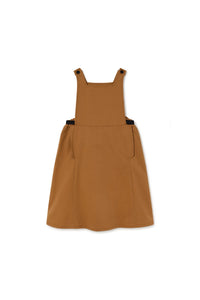 Cardboard Apron Dress / brown