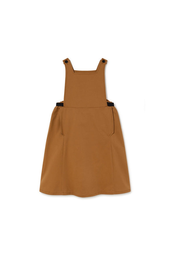 Cardboard Apron Dress / brown