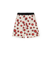 Chelsea Baggy Bathing Shorts / cream&red flower