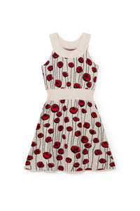 Chelsea Knit Dress / cream red-flower