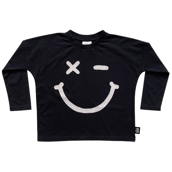 COOL PEOPLE SMILE Longsleeve  Black