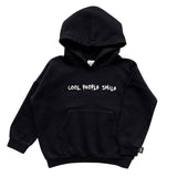 COOL PEOPLE SMILE Hoodie  Black