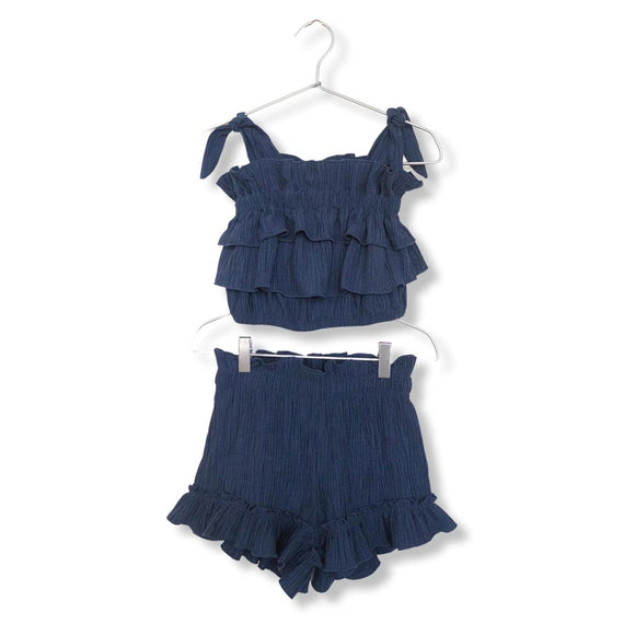 Crinkled Twin Set / Blue