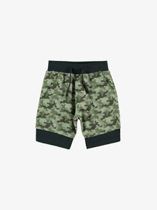 CAMO LAYERED SHORTS / Camo all over