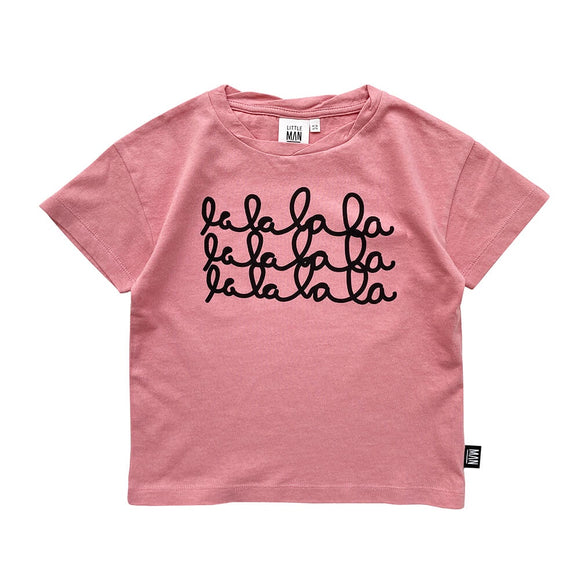 Little Man Happy LALALA Box Shirt - Flamingo