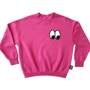 EYEBALL Pink Sweatshirt / Shocking Pink