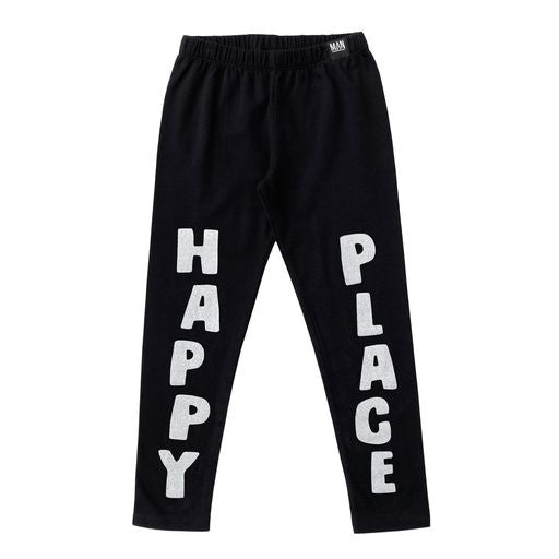 HAPPY PLACE Leggings / Black