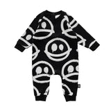 HAPPY SAD Baby Jumpsuit  Black