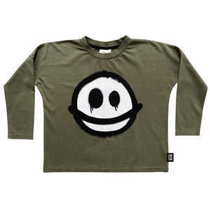 HAPPY SAD Longsleeve Vintage Green