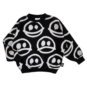 HAPPY SAD Sweater  Black