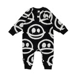 HAPPY SAD Baby Jumpsuit  Black