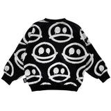 HAPPY SAD Sweater  Black