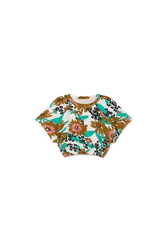 Hawaii Terry Top  Flower print