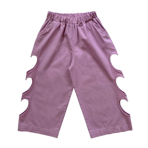 HEART CUT OUT Wide leg Pants / Orchid Haze