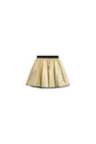 Hula Pleated Mini Skirt gold