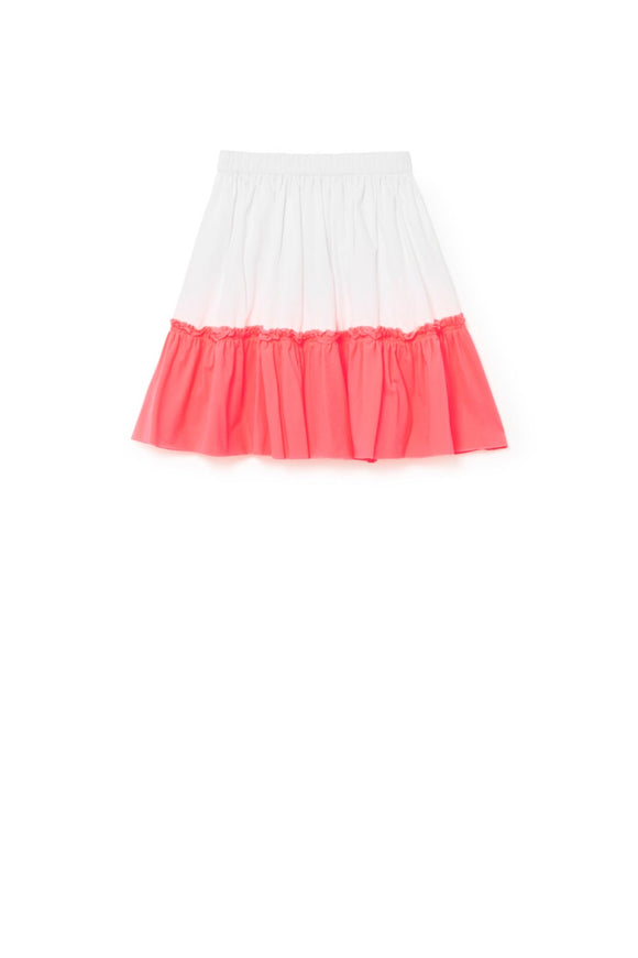 Kawaii Mini Skirt / white-pink