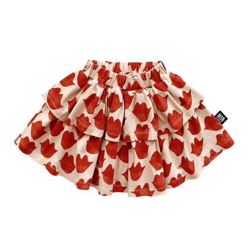 KISSES Layered Skirt / Sandshell