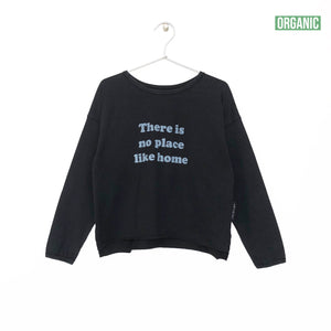 LONG SLEEVED PRINTED T-SHIRT-black