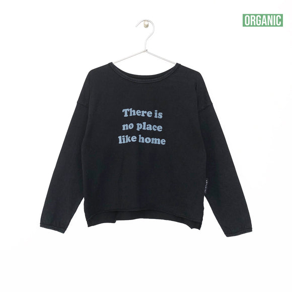 LONG SLEEVED PRINTED T-SHIRT-black