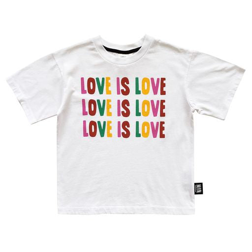 LOVE IS LOVE Skate T-shirt / White