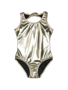 Metallic Bodysuit Gold