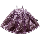 METALLIC Quilted Dress  Lavander