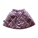 METALLIC Quilted Skirt  Lavander