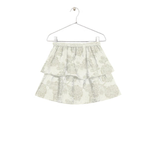 Floral Jacquard Skirt / Beige